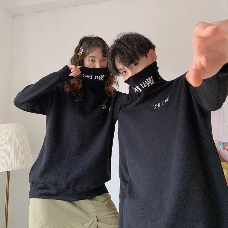 Winter Turtleneck Sweater Men Warm Fashion Solid Color Casual Knit Pullover Man Wild Loose Long Sleeve Sweter Male Clothes Winter Turtleneck Sweater Men Warm Fashion Solid Color Casual Knit Pullover Man Wild Loose Long Sleeve Sweter Male Clothes