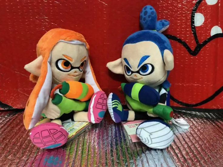 Маленький Бадди Splatoon2 мужской мальчик синяя мерцающая 10 дюймов мягкая плюшевая