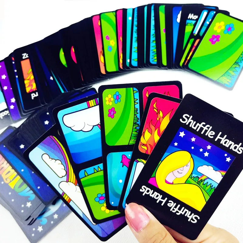 Настольные игры с картами Aquarius, популярные вечерние Настольные игры для девочек с цветами