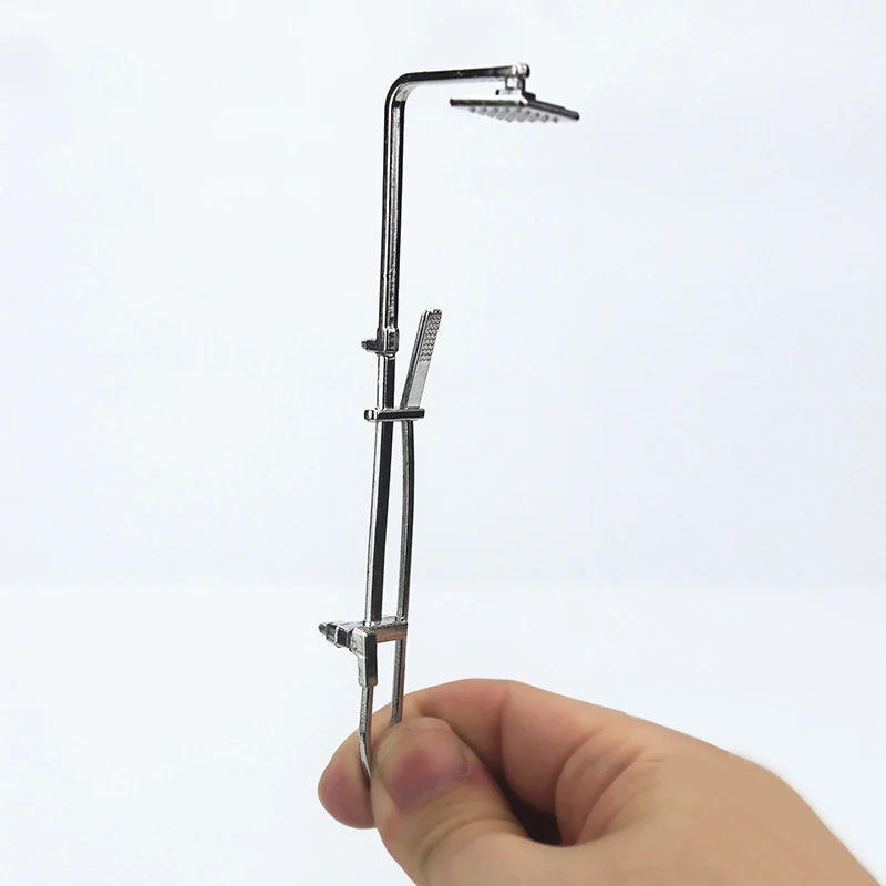 1/12 Dollhouse Miniature Accessories Mini Alloy Shower Simulation Bathing Shower Model Toy for Doll House Decoration ob11 1/12 Dollhouse Miniature Accessories Mini Alloy Shower Simulation Bathing Shower Model Toy for Doll House Decoration ob11
