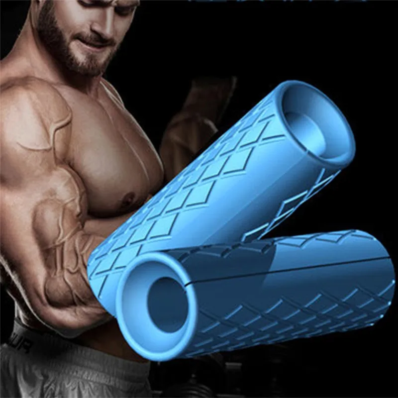 1x Dumbbell Fat Barbell Grips Thick Bar Handle Pull Up Weightlifting Support Silicon Anti-Slip Protect Pad For Body Building
