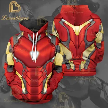 

The Avengers Sweatshirts Superhero Hoodie Jackets Men Women Top Coat Cosplay Costumes