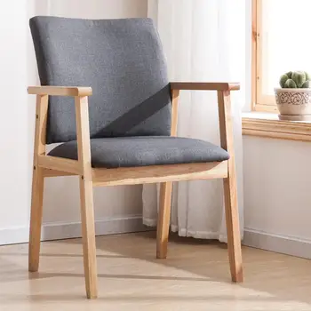 

Solid wood dining chair modern minimalist home backrest desk chair chair armchair simple leisure stool