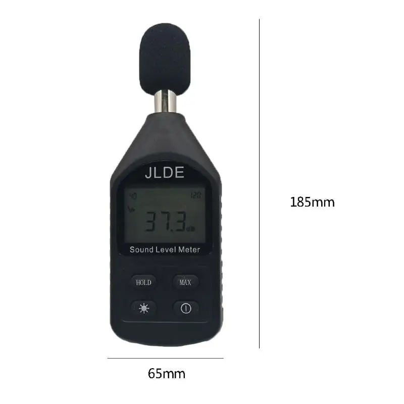 Цифровой ЖК-дисплей 30 дБ~ 130 дБ датчик объема звука децибел метр 1/" электретный конденсаторный микрофон приемник JD-105