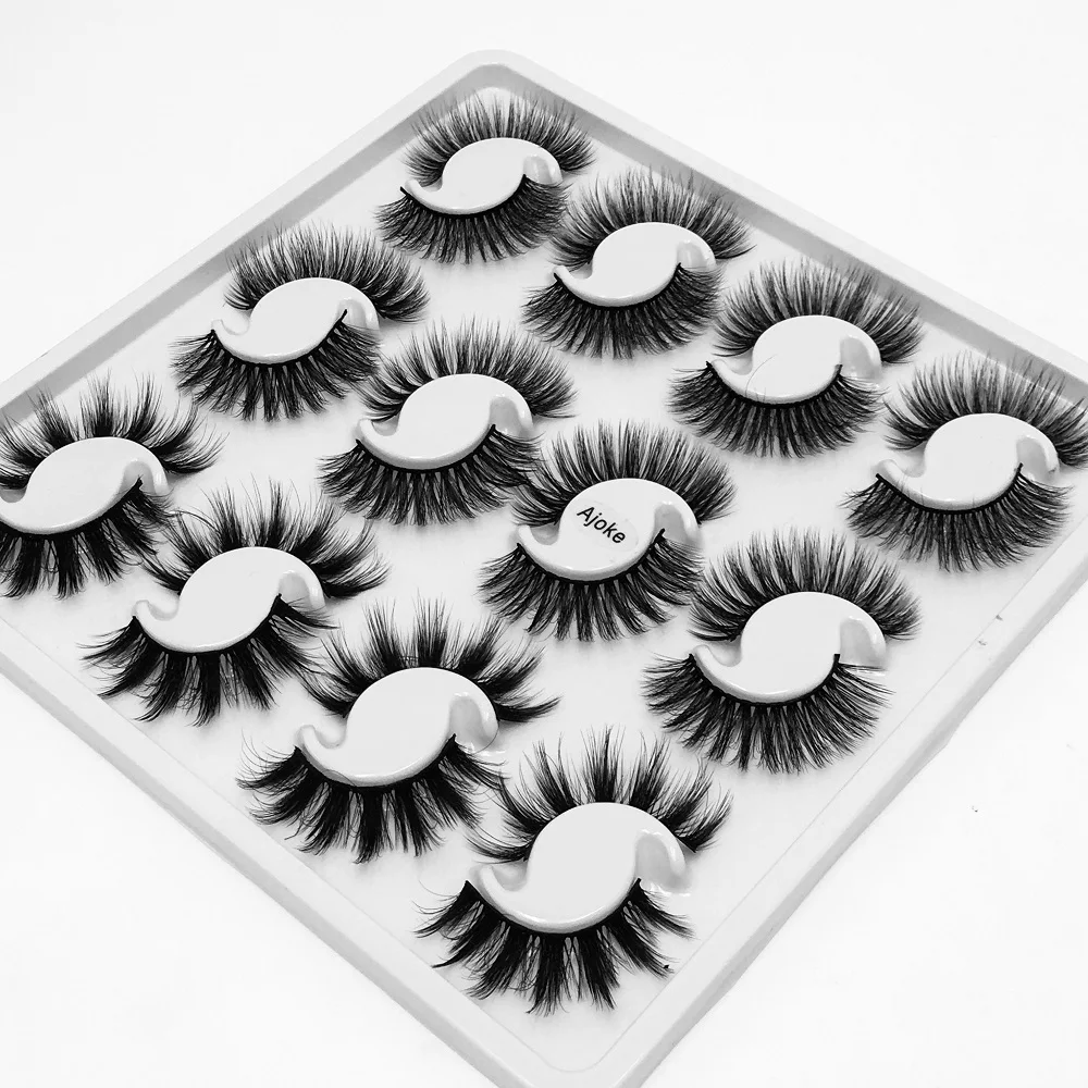 SEXYSHEEP 12 pairs 20mm natural 3D false eyelashes fake lashes makeup kit Mink Lashes extension mink eyelashes maquiagem