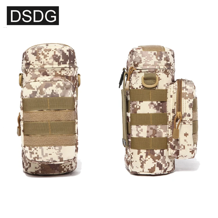 Открытый путешествия нейлоновый мешок бутылки воды Тактический Molle сумка на молнии с плечевым ремнем PackBag чайник для кемпинга альпинизма Пешие прогулки