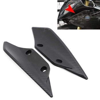 

2Pcs Matte imitation Carbon Fiber Motorcycle Front Fairing Panel Cover Case Wing plate For BMW S1000RR / HP4 2009-2014 2012