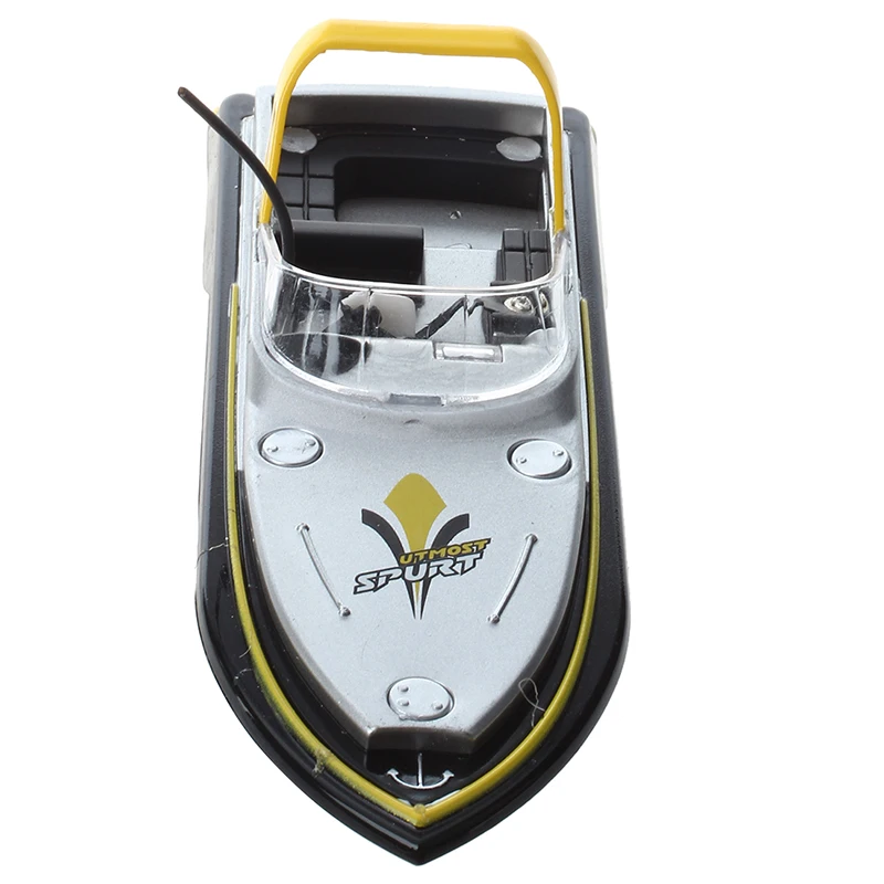 Miniature Mini 3352 RC Boat Radio Remote Control Yellow Kid Toy