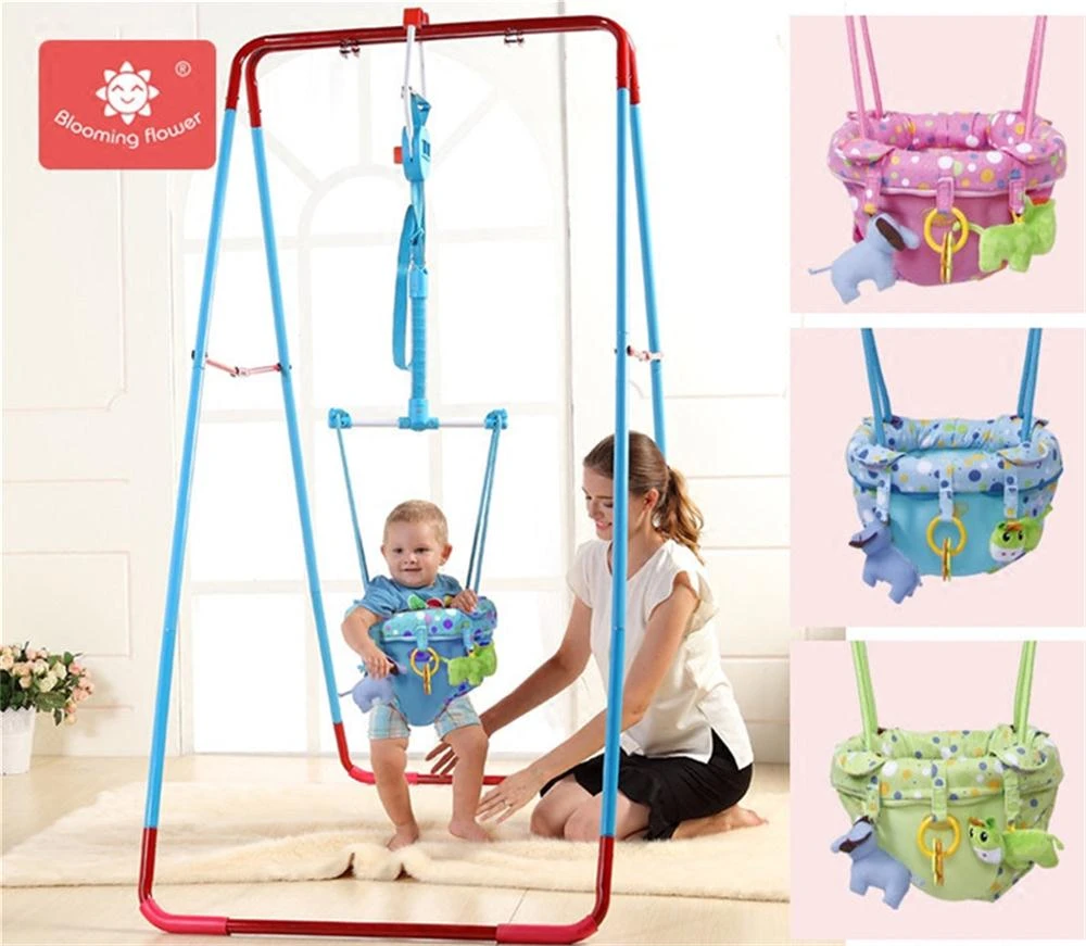 Bloomingflower Baby Bouncing Chair Baby Child Jump Chair Fitness Frame Swing Indoor Trampoline Chair Toy For Child Gift Bouncers Jumpers Swings Aliexpress