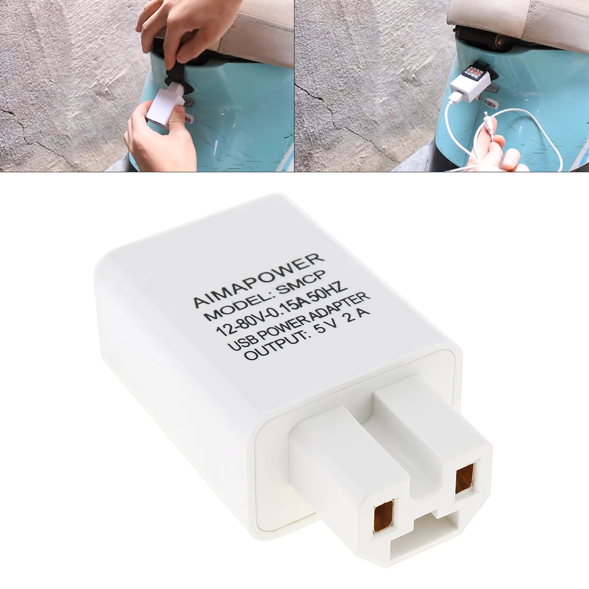 Motorcycle Mobile Phone Charger USB 5V 2.1A Fast Charging Charger For Motorbike Electric Vehicle Phone Charger With Switch