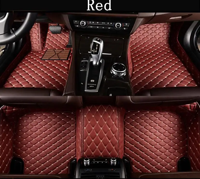 Автомобильные 3D роскошные кожаные автомобильные коврики для Toyota Avalon EMS - Название цвета: Красный