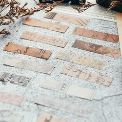 70Pcs Vintage English Retro Ticket Washi With Adhesive Decoration Diary Plan Stickers For Scrapbooking Label Stationary Supplies