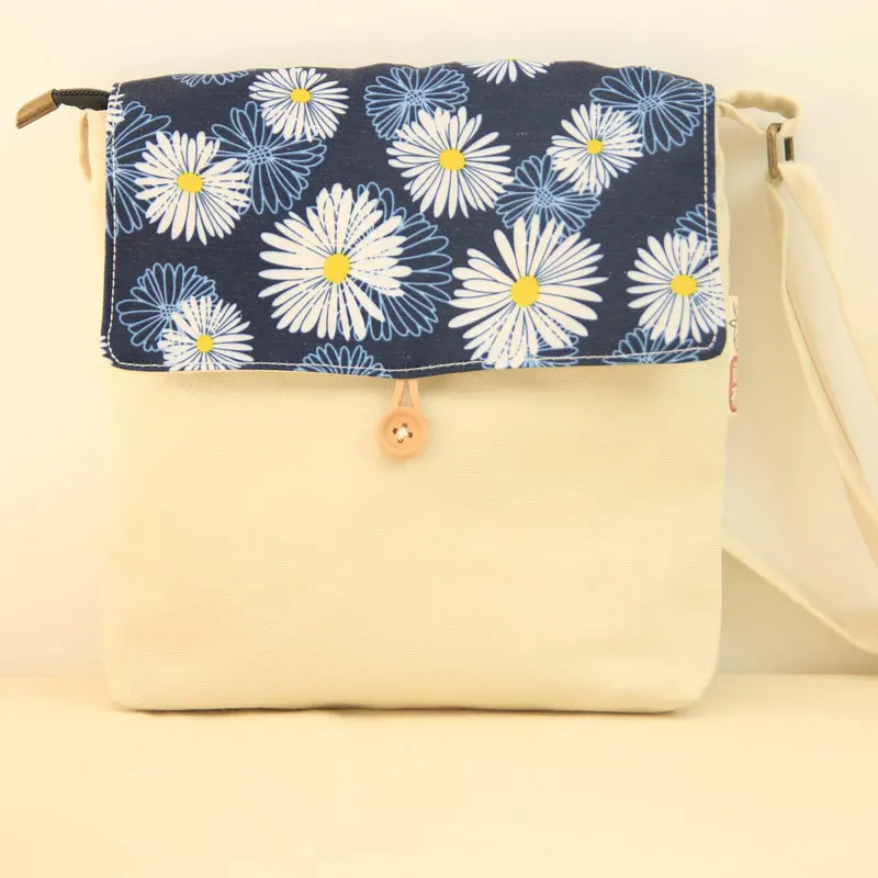 Сумка на плечо с квадратным ремешком для студентов, тканевая сумка для студентов, художественная и художественная хипстерская парусиновая и художественная хипстерская ручная работа с цветочным принтом