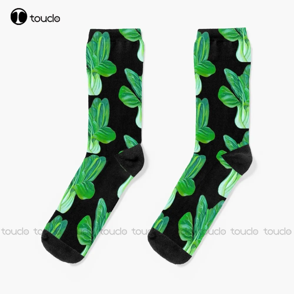 

Bok Choy Socks Women'S Socks Thanksgiving Christmas New Year Gift Unisex Adult Teen Youth Socks Hd High Quality Custom Sock