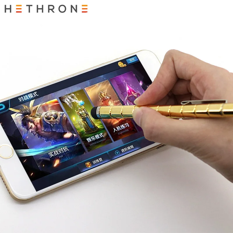 Золотая Роскошная шариковая ручка Hethrone с магнитной силой дополнительный