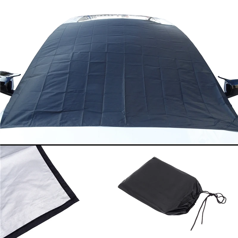 Car Magnetic Sunshade Cover 210*125cm Car Windshield Snow Sun Shade Waterproof Protector Cover Front Windscreen