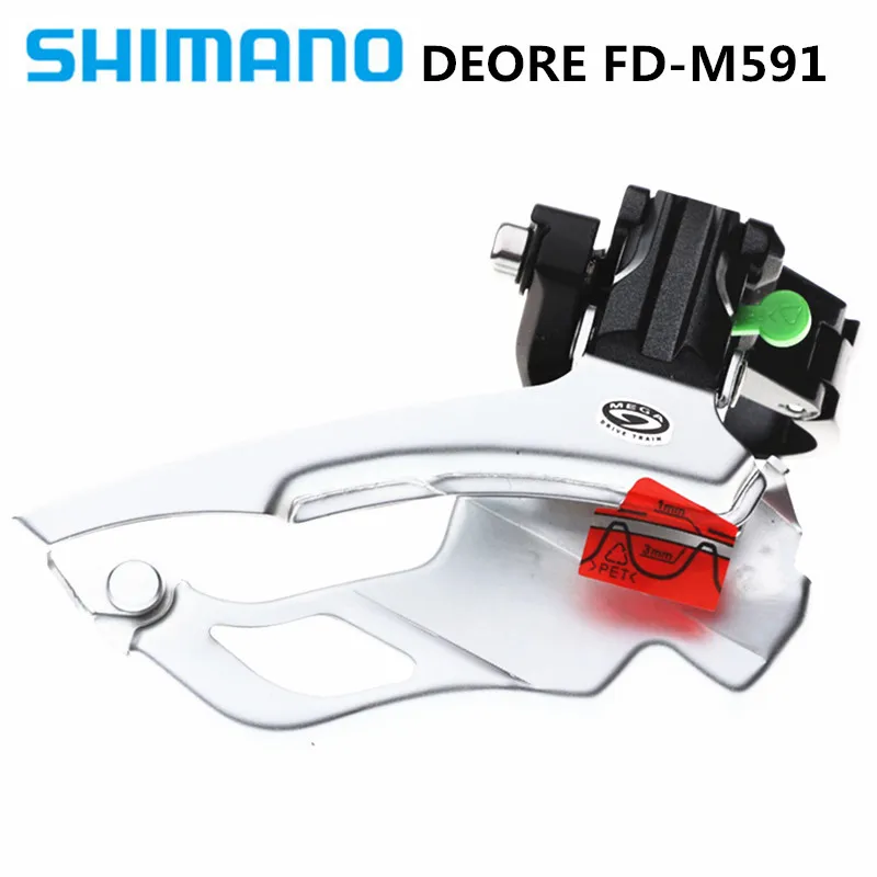 SHIMANO DEORE FD-M591, передний циферблат, 9 скоростей/27 скоростей, для горного велосипеда, тип 9 скоростей, универсальный