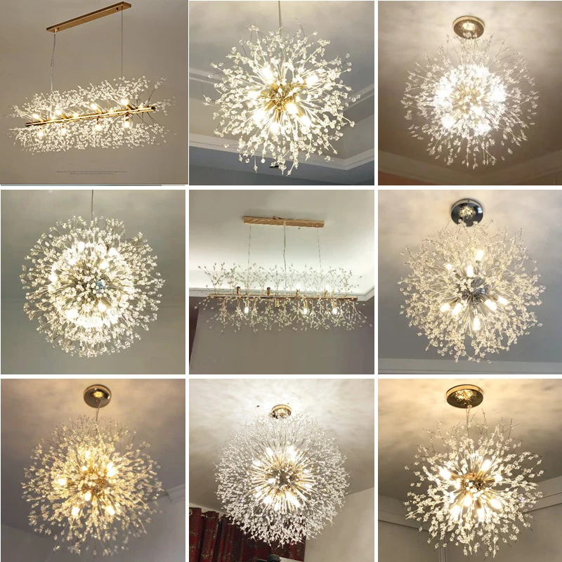 Люстра в скандинавском стиле легкая Роскошная креативная личность ресторан