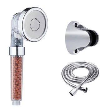 

High Pressure Replacement Filter Balls SPA Shower Head With Stop Button 3 Modes Adjustable Shower Head