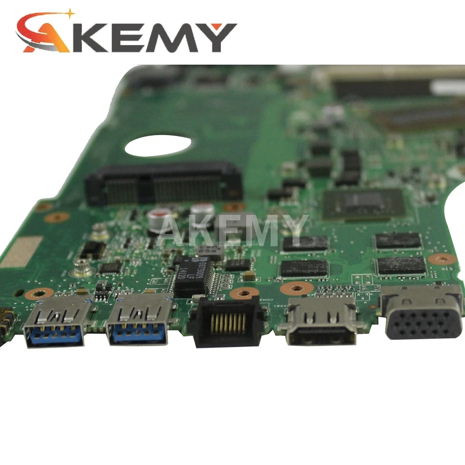 Akemy X750LN laptop motherboard For Asus X750LB X750LN X750L K750L A750L mainboard motherboard test 100% I5-4100U CPU GT840M/2GB