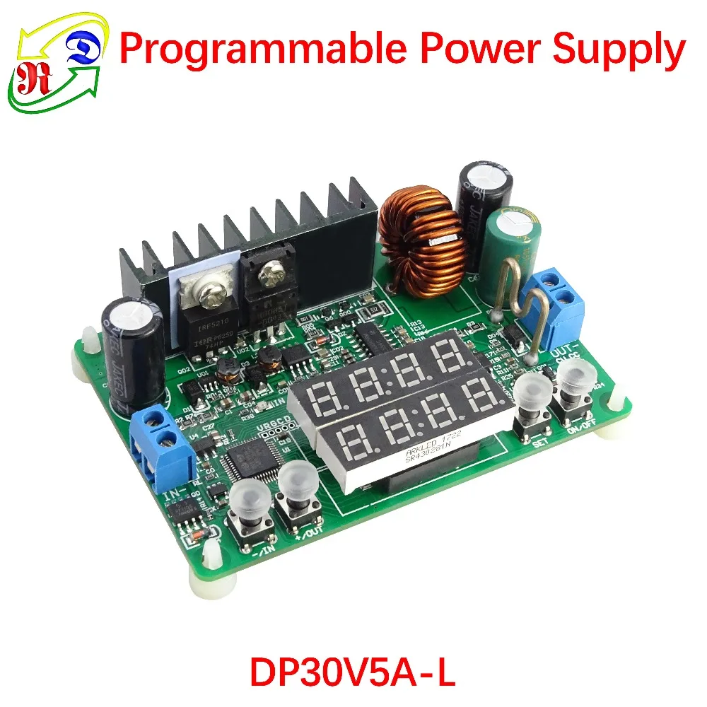 RD DP30V5A-L, программируемый понижающий модуль постоянного напряжения, понижающий ток, понижающий преобразователь напряжения, светодиодный регулятор