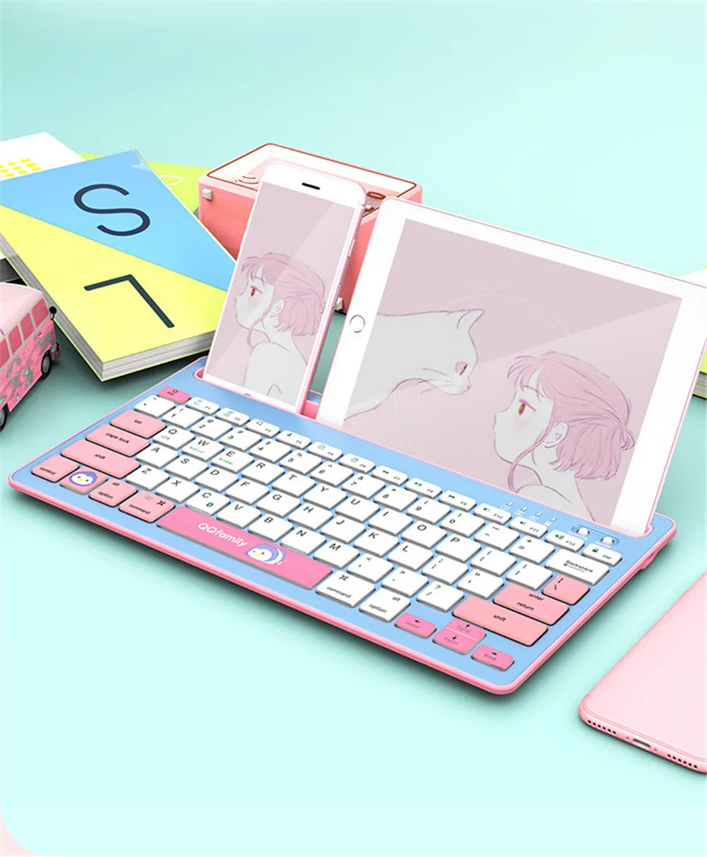 Wireless Bluetooth Keyboard Silent Gaming Keyboard For Macbook IPhone IPad Keyboard Tablet PC Gamer Computer Keyboard