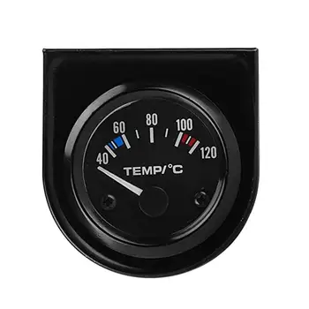 

2 Inch 52Mm Black Face Pointer Water Temperature Meter Car Meter Gasoline Modified Car Instrument White Light