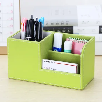 

Multifunctional Leather Pencil Case Set Business Simple Office Desk Storage Pencil Pen Stationery Storage Boxes
