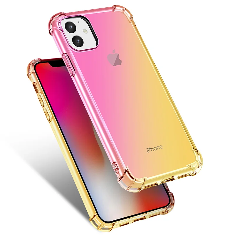 Модный ударопрочный противоударный чехол для телефона 11 X XS XR Max 8 7 6 6S Plus