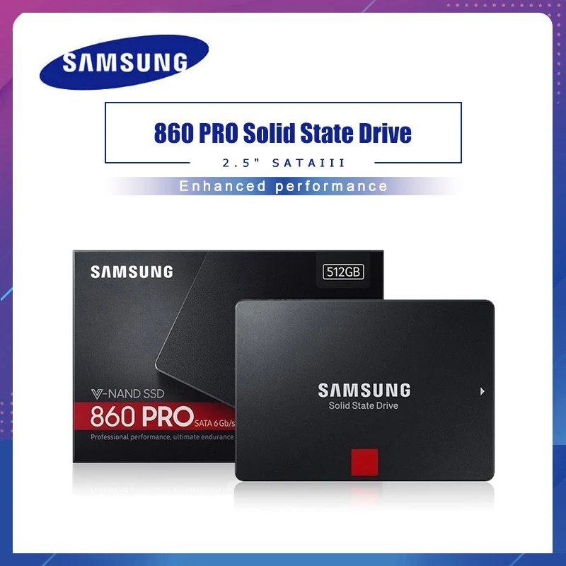 

SAMSUNG SSD 860 PRO 1TB 512GB HD SSD Hard Drive HDD 2.5 inch Hard Disk SSD SATA 2 TB 256GB Solid State Drive for laptop computer