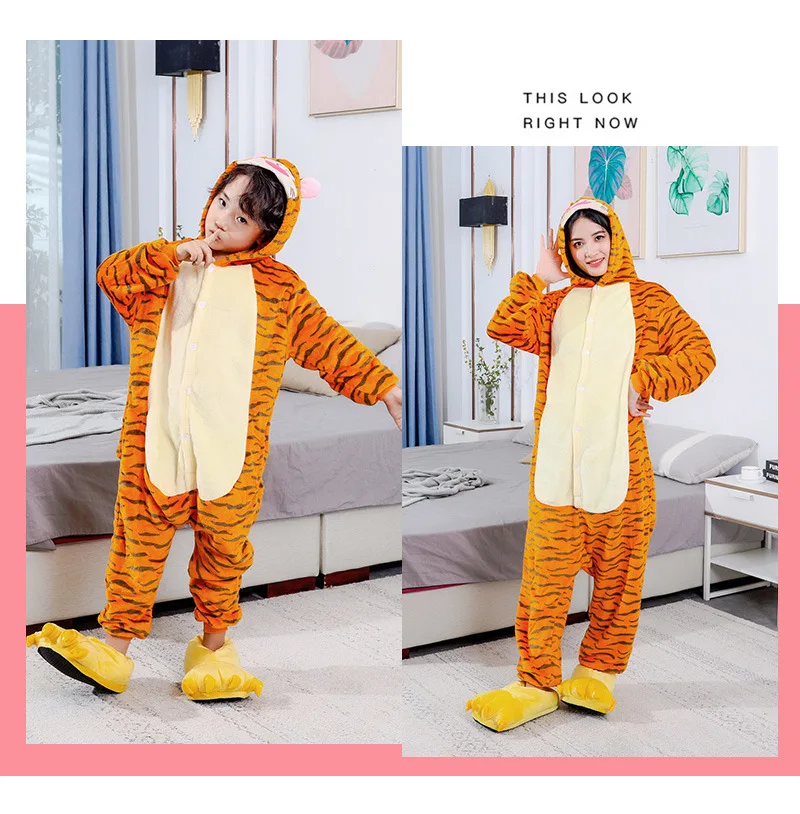 sleepwear for baby boy Children Onesies Pajamas Winter Deer Stitch Onesies Boys Girl Pajamas Set Cartoon Animal Pyjamas Onesies Kids Flannel Sleepwear sleepwear for boy