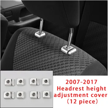 

For Suzuki JIMNY 2007-2017 chrome Headrest height adjustment cover molding trim