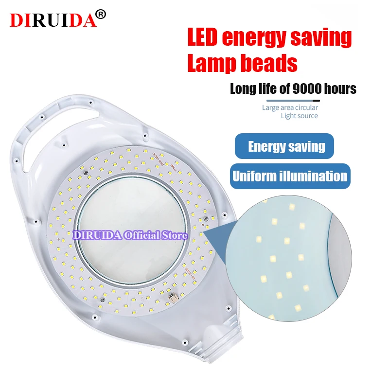  Upgrade LED Magnifyin Lamp 16x Magnifying Glass Cold Light Facial Light For Eyebrow Makeup Beauty N - 4000068229060