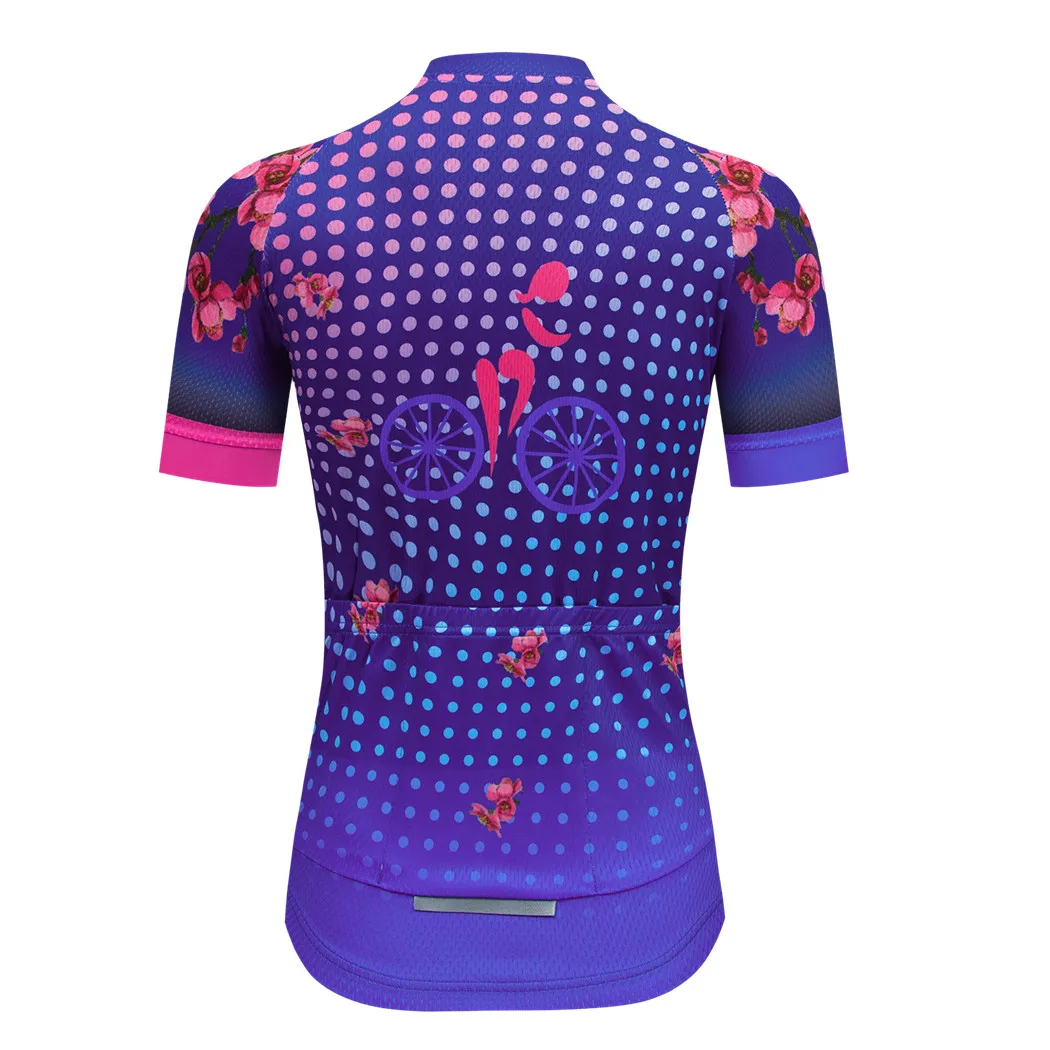 Pro Cycling Jersey Women Summer Mountain Bike Jersey Tops Team Sport Cycling Clothing Quick Dry MTB Bicycle Shirt Maillot JPOJPO
