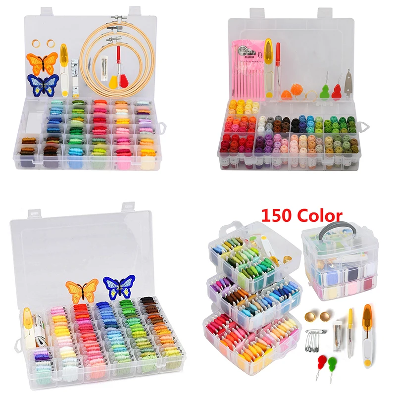 New Arrival Embroidery Thread Magic Pen Punch Needle Kit Cross Stitch Kits Hoop DIY Sewing Accessory Tools | Дом и сад