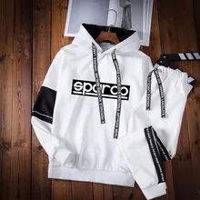 Men Sports Hoodies Suit Men's Trend Casual Wear Male Sweater Two-piece Suit SPAR Sweatershirt Spring and Autumn