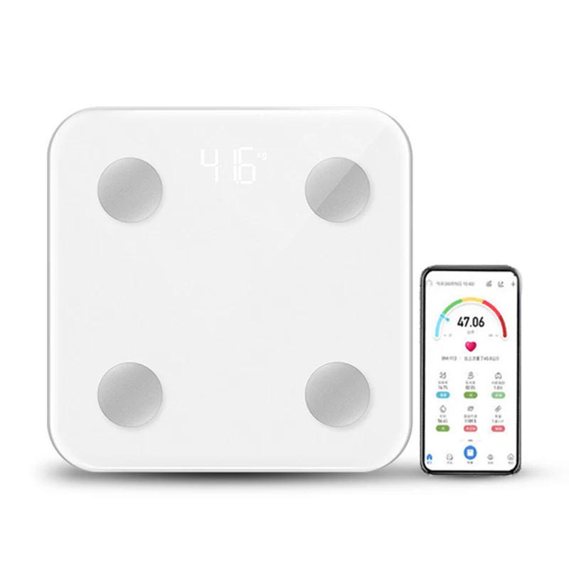 Bluetooth BMI Body Scale LED Digital Smart Weight Scale Body Fat Composition Analyzer Scales Bathroom Scales