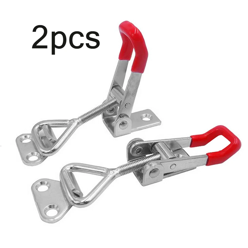 2 PCS Quick Toggle Clip Clamp Adjustable Metal Holding Capacity Latch Hand Tool Or Mechanical Operation