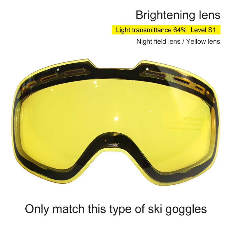 Mosodo Magnetic Ski Goggles Magnet Snowmobile Anti-fog Skiing Eyewear Snow Large Spherical Winter Ski Glasses Brightening len Mosodo Magnetic Ski Goggles Magnet Snowmobile Anti-fog Skiing Eyewear Snow Large Spherical Winter Ski Glasses Brightening len