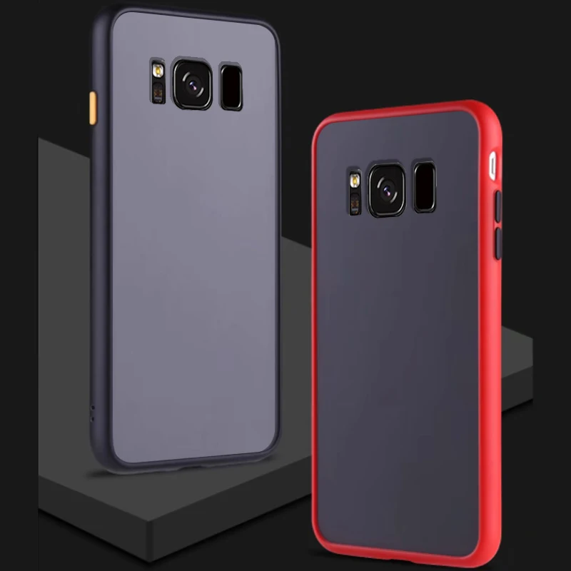 Coque Cover Case For Samsung Galaxy S8Plus S8 Matte Transparent Luxury Shockproof Hard Acrylic Back Slim Protective Phone Cases |