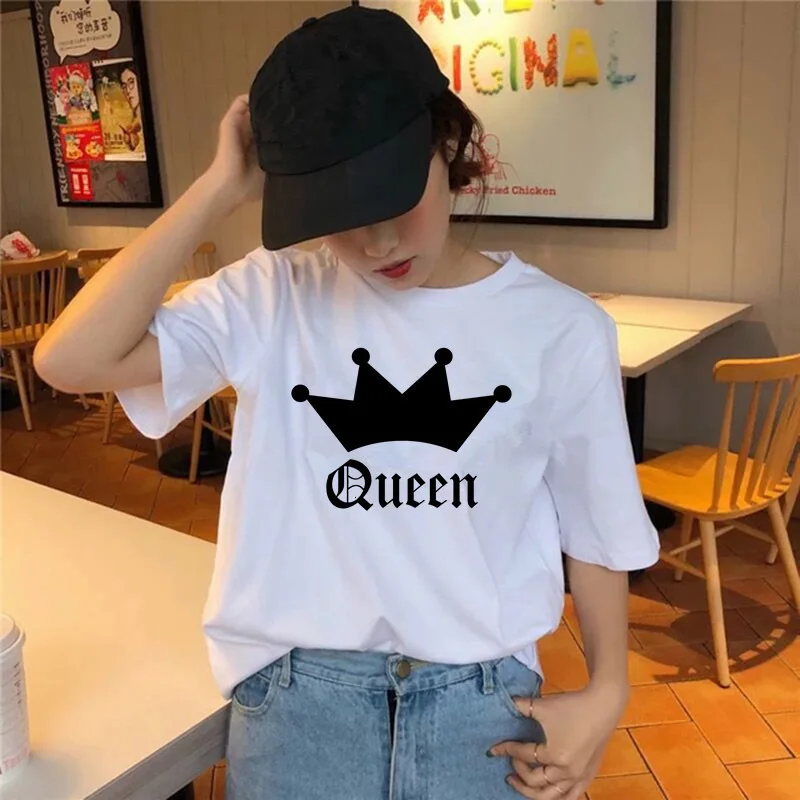 Freddie Mercury T Shirt The Queen Band Rock T-Shirt Women Hip Hop Casual Tshirts Harajuku Female Top Tee Shirts Streetwear