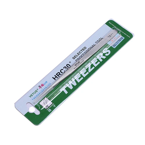Anti-static Stainless Steel Tweezers Set For Electronic Cell Phone Repair Tools Kit VETUS 1Piece TS-11 TS-15