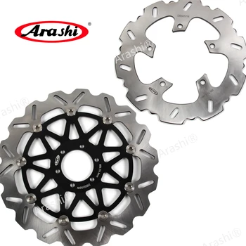 

ARASHI For BMW G650X MOTO CNC Front Rear Brake Rotors Brake Disc Fit BMW G 650 X MOTO 2007-2009 2008 07 08 09 Wave Rotor