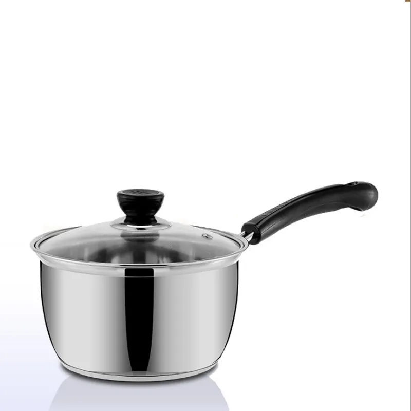

Stainless Steel Milk Pot Multi-layer Complementary Food Pot Mini Milk Pot Induction Cooker Universal Soup Milk Pan Non-stick Pan