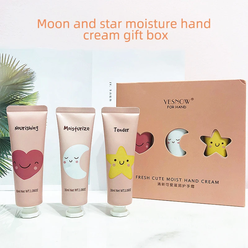 

3pcs Christmas Hand Cream Set Moisturizing Nourishing Skin Lighten Fine Lines Hand Care Cream