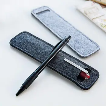 

Portable Durable 10Pcs Simple Felt Mini Stationery Pocket Protector Single Pen Bag Pouch Holder