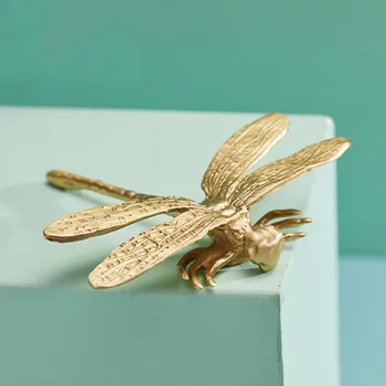 Dragonfly Shape/ brass Knobs Cupboard Pulls Drawer Knobs Kitchen Cabinet Handles Furniture Handle Hardware cabinet handles solid aluminum alloy door knobs and handles kitchen cupboard pulls drawer knobs furniture handle hardware