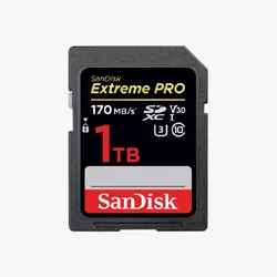 SanDisk – carte SD Extreme Pro, 64 go/128 go/256 go, 170 mo/s, U3, V30, 4K, SDXC, SDHC, mémoire Flash 