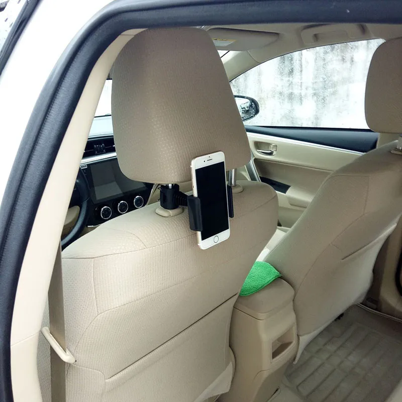 

Car Phone Holder Car Rear Seat Headrest Lazy Bracket 360 Degree Rotation Adjust Car Accessories Auto Product