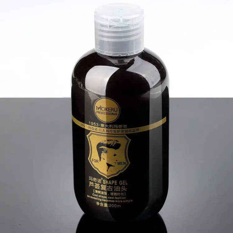 200ml Mokeru 1pc Moisturizing Long Lasting Smoothing Dryhair Extra Hold HairStyling Products Edge Control Hair Gel For Men Women